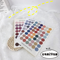 *Sheet acridine * ins wind Color polka dot stickers Sealing stickers Hand book peripheral card stickers Photo stickers