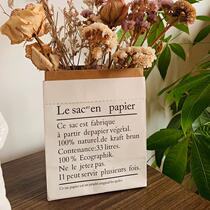 *Piece of acridine * Kraft paper bag Nordic storage bag ins photo props background clothing photography decorative ornaments