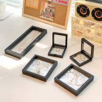Sheet of sheet Acripe Film Jewelry Containing Box Portable Earrings Containing Necklace Ring Anti-Oxidation Anti-Oil Stain Protection Box