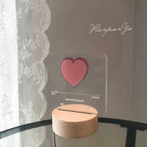 * Pages Korean version of ins Wind three-color change adjustable brightness treatment warm love player Night Light