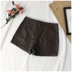 Mùa hè 2018 mới của phụ nữ phiên bản Hàn Quốc của quần legging rộng màu retro thoải mái hoang dã Quần short PU nóng bỏng Quần GY Quần short