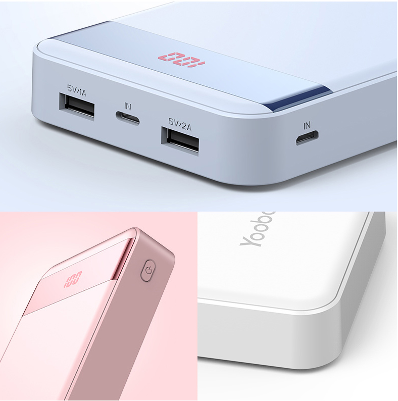 Yu Bo sạc kho báu 20000m mA OPPO khả năng hiển thị kỹ thuật số lớn 20000 điện thoại của Apple phổ biến điện thoại di động Po OPPO Huawei điện sạc nhanh viov âm thanh siêu di động cô gái thông minh lắc - Ngân hàng điện thoại di động sạc dự phòng ava 7500