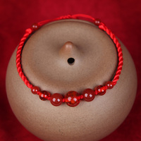 National Wind Foot Chain Female Red Rope Glory Red Agate footchain retro with sexy student sexy student girlfriends spring and summer girl