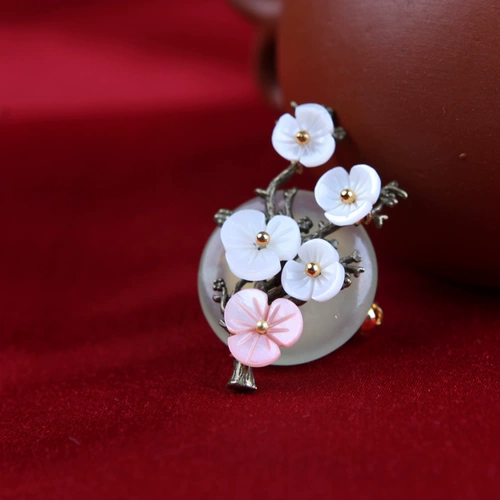 凤仪（饰品） Оригинальная брошь, ретро накидка, классическое ханьфу, ципао, аксессуар на лацкан, булавка