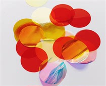 Round color self-adhesive light transparent light sticker color change soft film lamp high temperature resistant self-adhesive light color film Paper