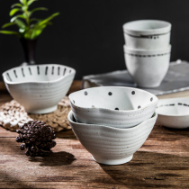 Japanese ceramic dipping bowl hot pot bowl miso soup bowl baking presentation household single seasoning bowl heterosexual rice