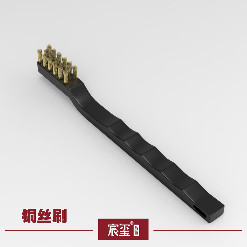 Chen Xi silver clay diy silver paste silver jewelry copper wire brush polishing brush pure brass polishing details