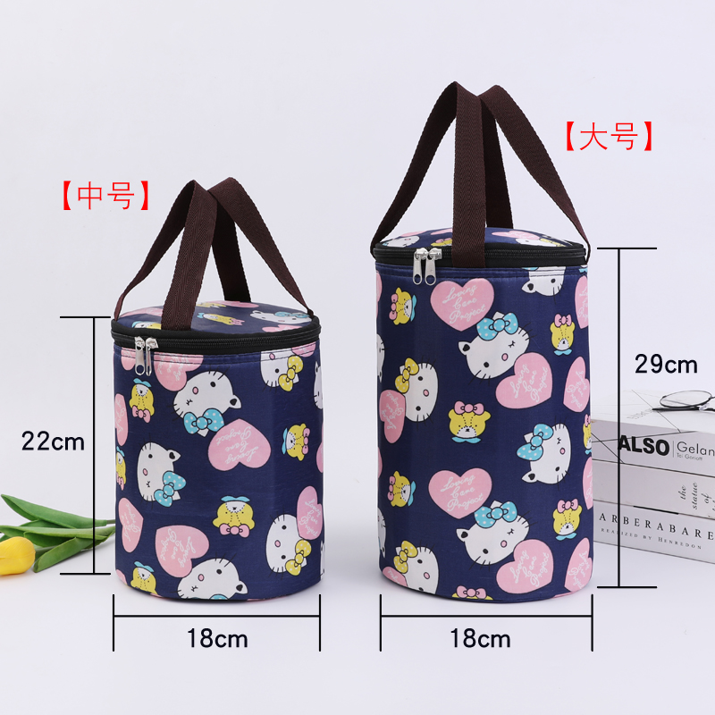 Insulated lunchbox bag Insulated Barrel Bag Bag Lunch Box Handbag with Insulated Bag Fashion Waterproof large Number of Suitcases Bags