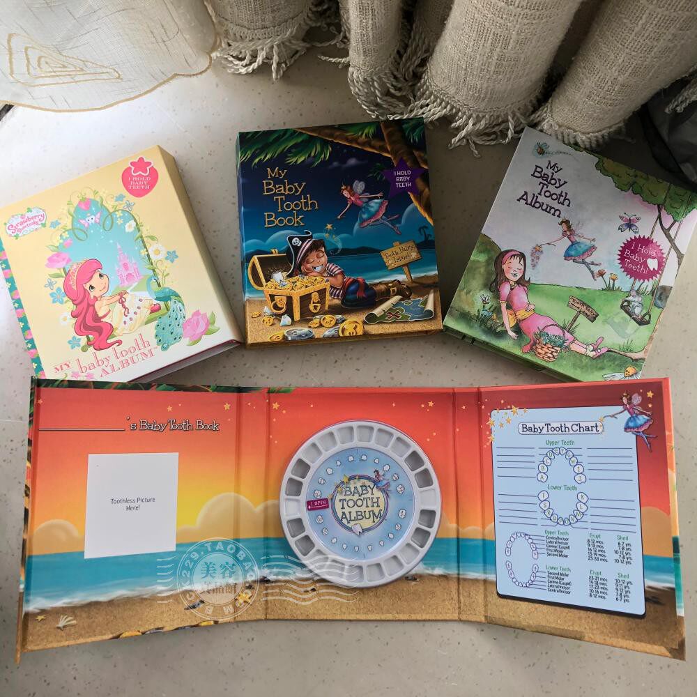 Beauty Naughty Toooth Male Treasure Princess Suckling Infant Teeth Photo Book Preservation Remembrance Book Tooth Collection Box