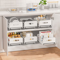 Pull basket kitchen cabinet dish dish drawer drawer draw separation built-in bowl frame asphalt frame dish frame