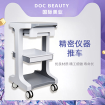 Dental and oral clinic medical treatment cart beauty instrument beauty cart four-wheel storage shelf mobile trolley