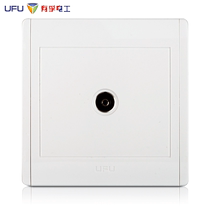 ufu Youfu Electrician single-joint TV socket type 86 concealed wall TV socket manufacturer