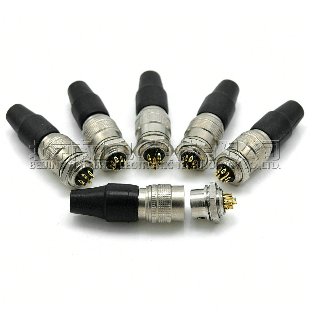 HRS GAC HR10A-7P-6S Aviation Plug Socket 7-8-9-10-11-12 Core Industrial Camera Trigger