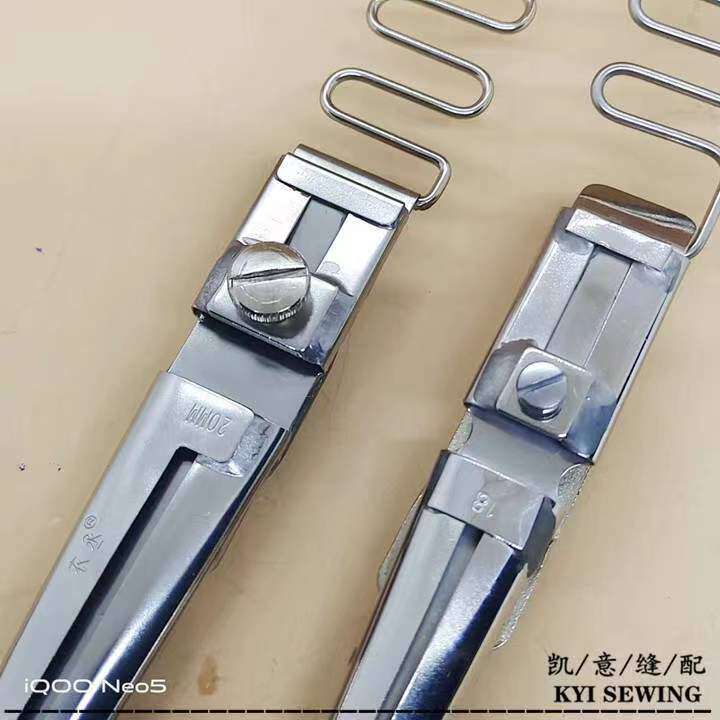 Three-needle five-thread stretch sewing machine 冚 knitting thin material, folded and pulled cylinder, vertical cylinder, flat plate, rough edge spicy strips pic 7