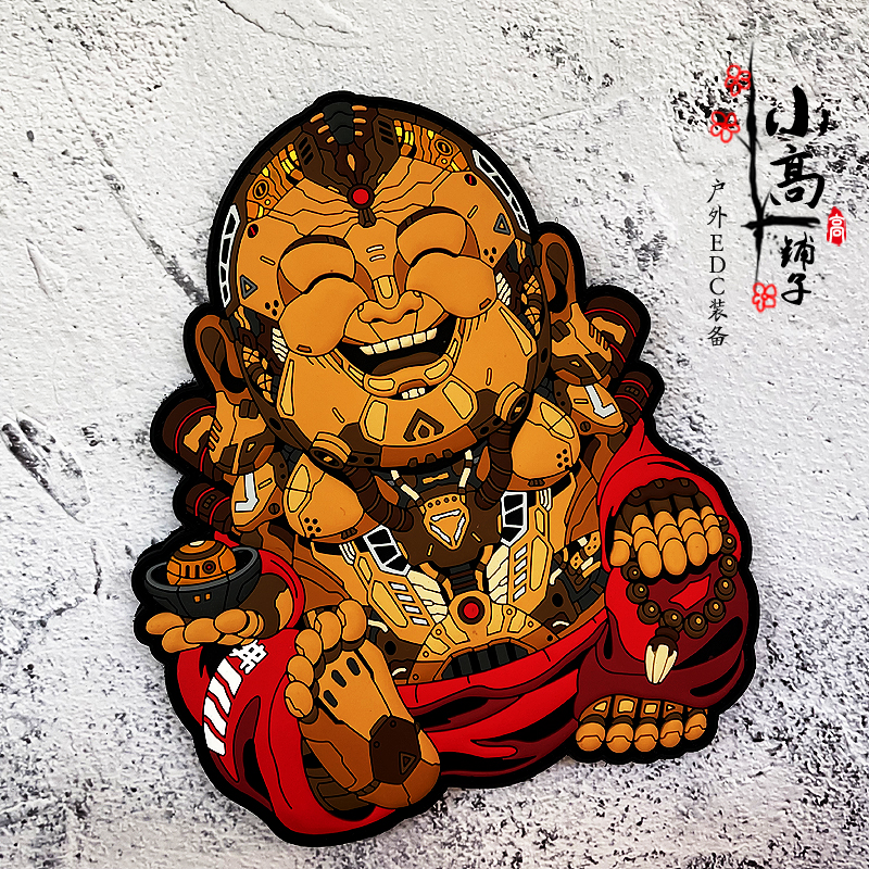 German patchlab limited edition PVC big Buddha magic sticker morale badge Shoulder Badge badge Badge Collection version