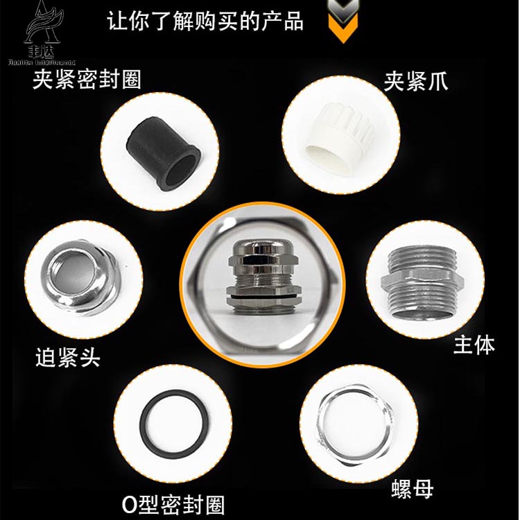 Metal copper waterproof connector M8 10 12 14 16 18 20 22 24 25 27 30 32 33 36