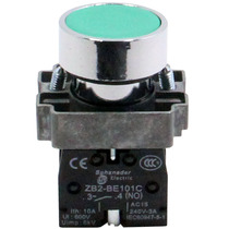 Boutique Flat Button Round Button XB2-BA21C Self Reset Flat Head Button Start Button Switch Always On