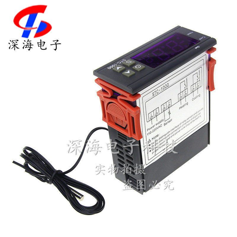 Thermostat Stc-1000 Aquarium Incubation Seafood Machine Constant Temperature Controller Digital Display Microcomputer Temperature Controller