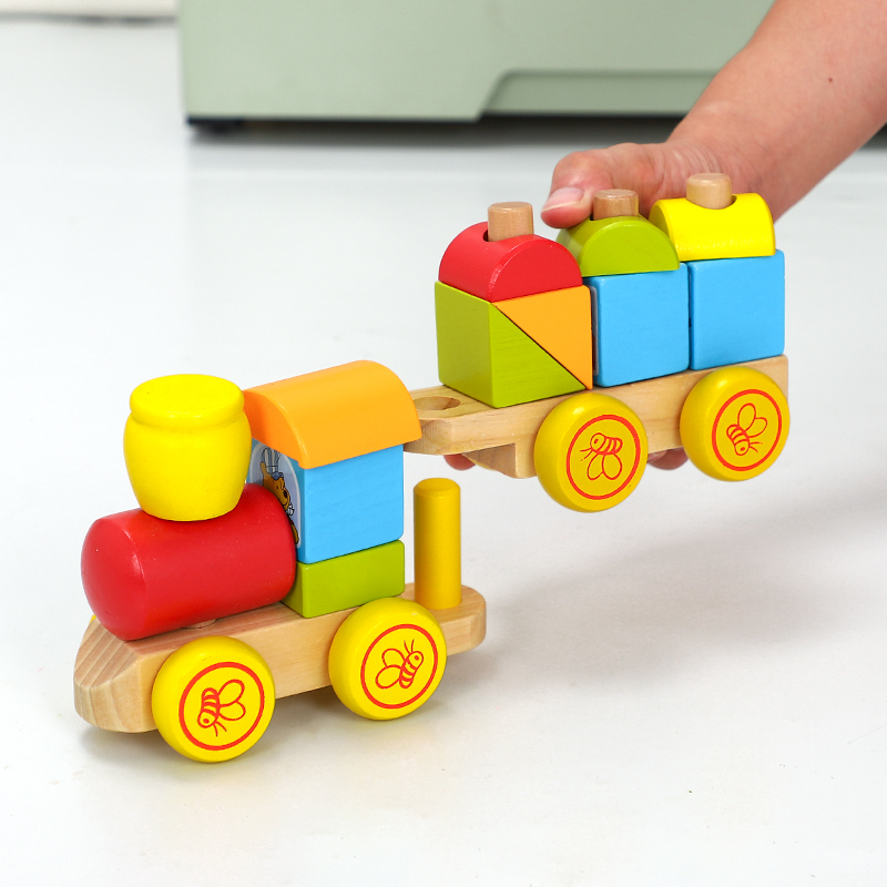 Large number building blocks Small train Inertia Car Big Grain puzzle Puzzle Spelling and Infant Toys Baby 3-6-year-old