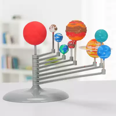 Science experiment DIY handmade painting set Nine planets model toy Solar system children kindergarten