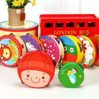 Children's music toy hand clap drum Bell percussion instrument tambourine clap drum hand bell instrument Enlightenment toy