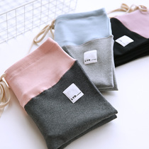 Maternity pants show high and thin healthy cotton trousers Slim-fit lace-up Korean version of the wild belly pants letter leggings spring