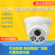 SONY Audio Hemisphere Camera Indoor HD Digital 1080P Mimi Camera Expandable POE Monitor