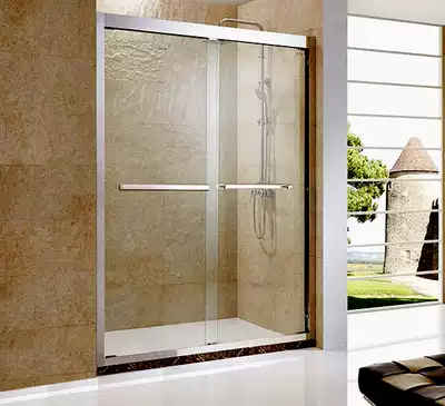 Yimite shower partition custom glass double valve door bathroom dry and wet separation stainless steel nationwide can be shipped