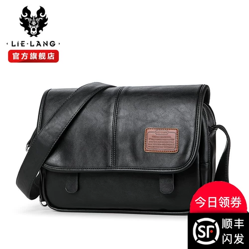 裂狼 Мужская сумка на одно плечо, сумка через плечо, ремешок для сумки, рюкзак, в корейском стиле