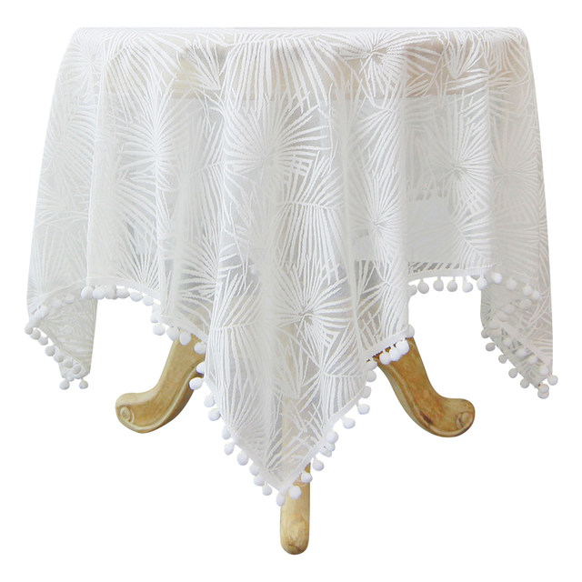 ຝຣັ່ງ pastoral ບານ lace tablecloth ຕາຕະລາງຕະຫຼອດອິນເຕີເນັດສະເຫຼີມສະຫຼອງ Princess retro ສີຂາວປົກຫຸ້ມຂອງການຈັດວັນເດືອນປີເກີດ