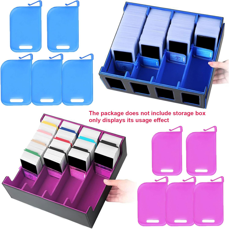 Game Card Box Divider Storage Clip Partition Storage Divider Trading Card Clip Card Box Classification Divider Clip