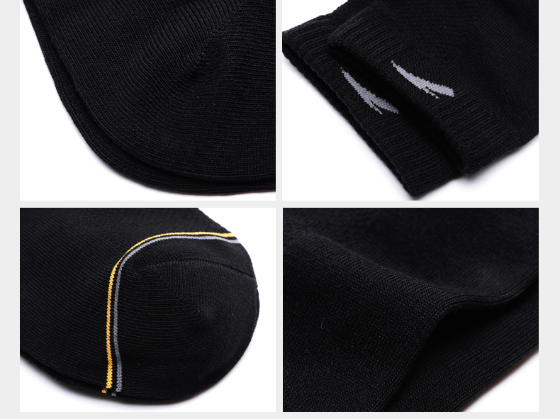 Vớ thể thao Anta kết hợp vớ cotton thoáng khí đích thực mới co giãn thoải mái thấp giúp nam vớ 99917602 tất cổ cao