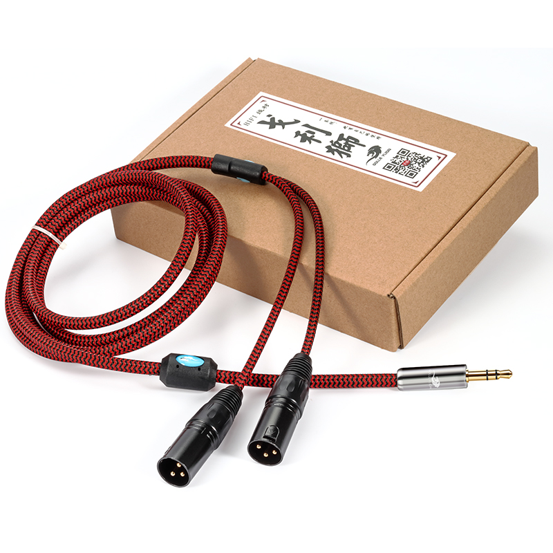 Golicion mobile computer mixer 3 5 turn dual Canon male one point two speaker audio amplifier cable