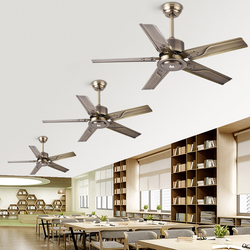 ceiling fan lamp ceiling fan lamp home living room electric fan large wind dining room bedroom hanging style with lamp industrial stainless steel