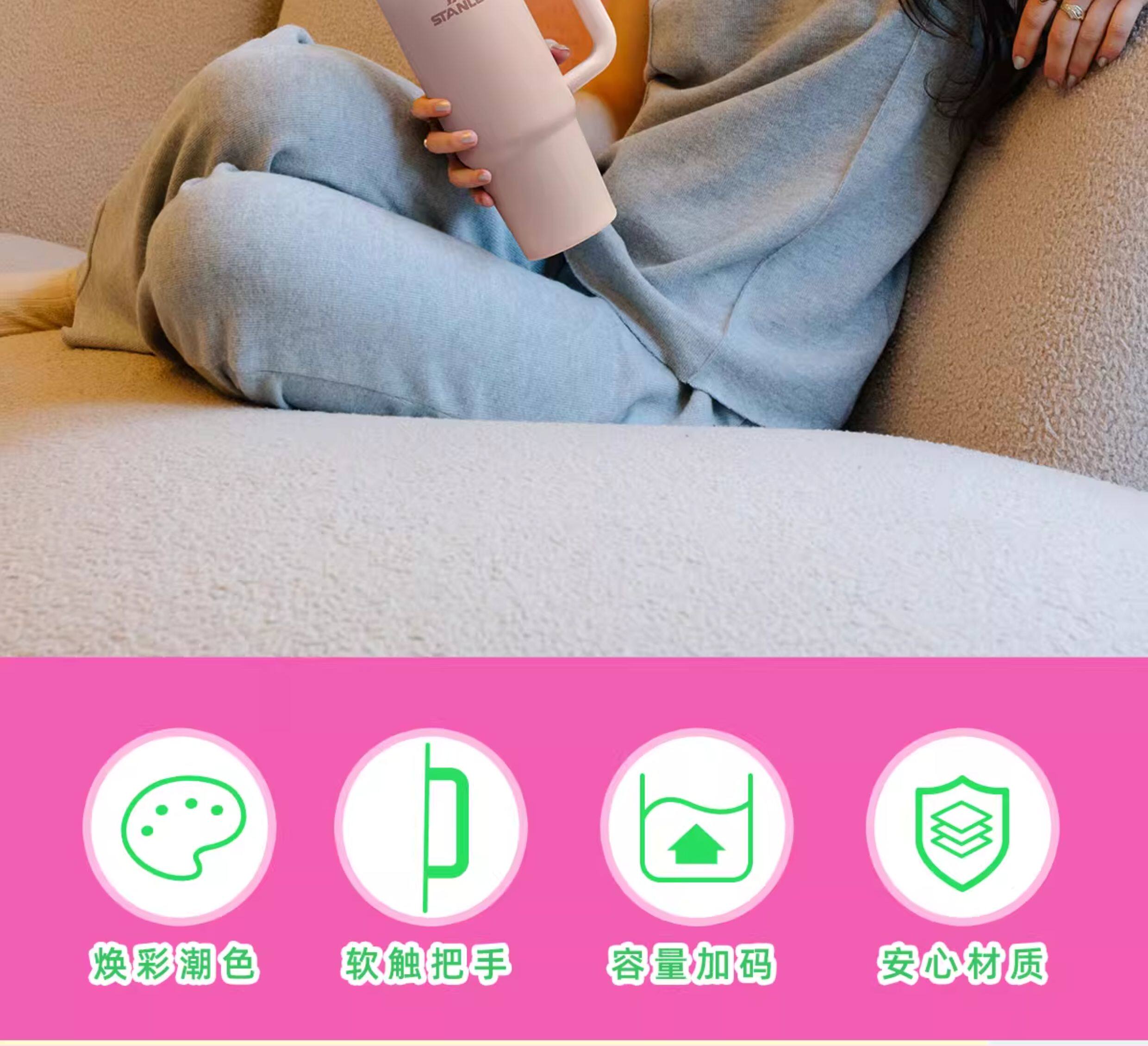 STANLEY巨无霸吸管杯保温杯办公室居家车载时尚大容量2025款新款详情4