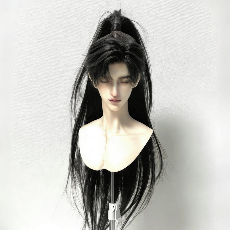 Ancient Style Hanfu Cosplay, New Chinese Style, Youthful High Ponytail, Ancient Costume, Fairy Tale Style, Daily Realistic Full Head Wig