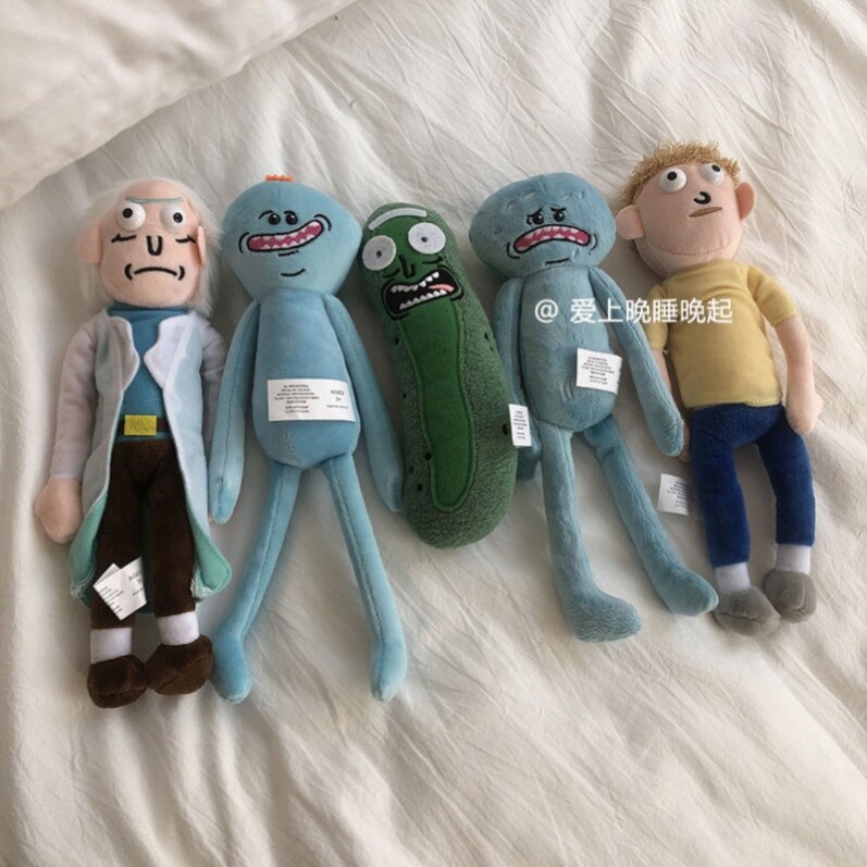 Rick Morty Rick and Morty mission must reach blue cartoon depressed villain doll doll plush toy
