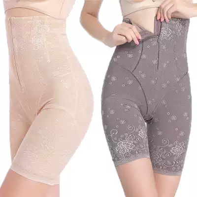 Thin zippered belly pants hip leg shaping pants breasted corset pants don't roll edge shaping underwear women