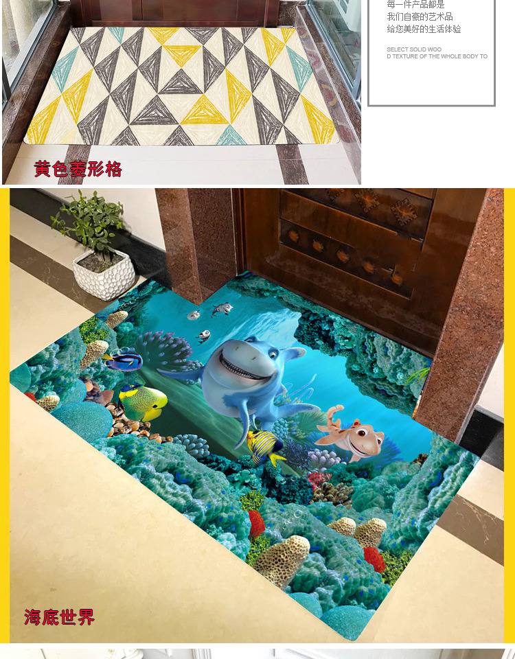 3D Thảm Phòng Khách Sofa Bàn Cà Phê Thảm Ngủ Cạnh Giường Chăn Trẻ Em Thảm Hình Học Nhà Bếp Phòng Tắm Mat Cửa Mat