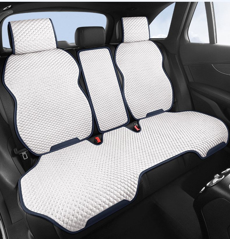 Car Seat Cushion, Universal Seat Pad for All Seasons, Summer Ice Silk Seat Cushion, Half-Pack Seat Cover in the Car, Ventilated Car Cushion