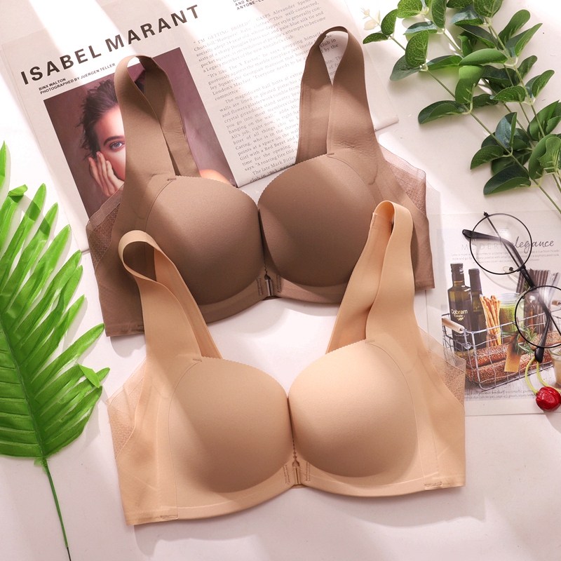 Front-Closure Bra for Women with Small Busts, Summer Thin Style, Enhances Appearance, Gathers Side Breasts, Prevents Sagging, Bra and Panty Set, Brand