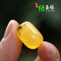 Pure Natural Amber Raw Stone Honey Wax Barrel Beads Hand Strings Yellow Nectar Wag Beaded Top Beads