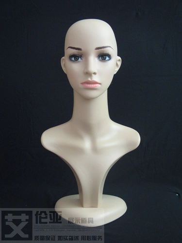 Реалистичный манекен головы из ПВХ, шарф, платок, парик, стенд, медицинская маска