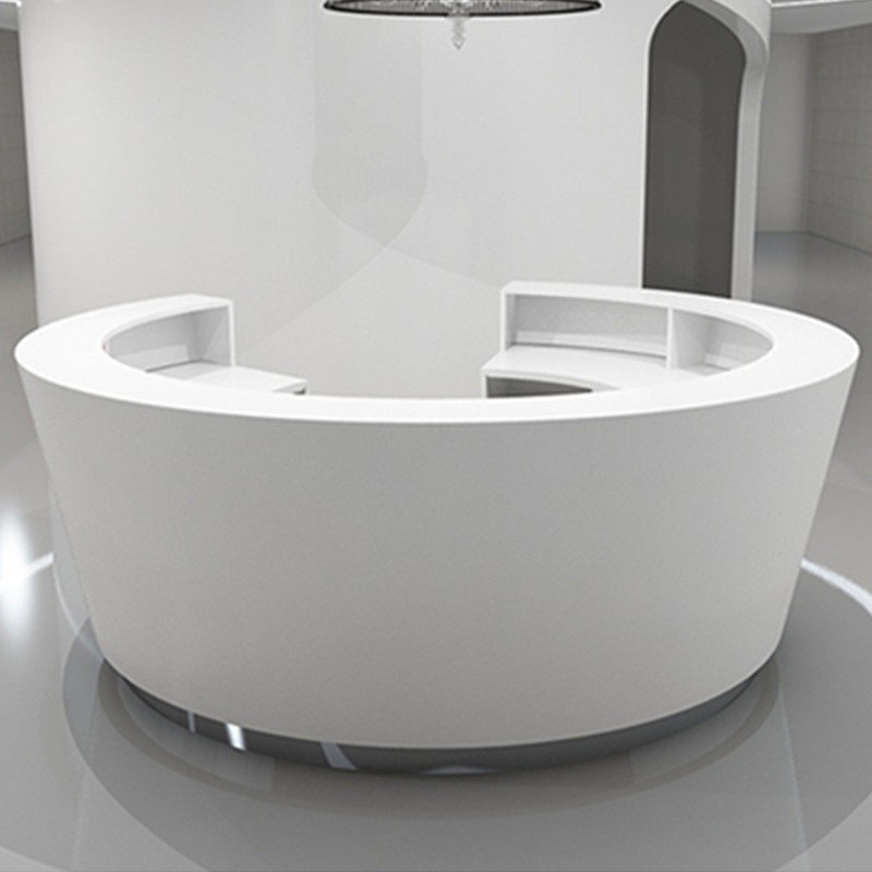 Baking Varnish Collection Silver Counter Front Desk Reception Desk Company Front Desk Clothing Store Milk Tea Shop Beauty Institute Fashion Bar Counter