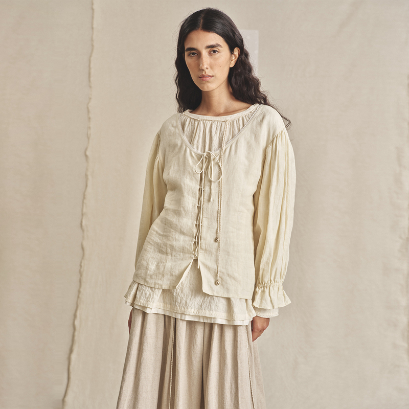 The Verse' Lace-Trimmed Tie-Front Top The Verse' Lace-Trimmed Tie-Front Top