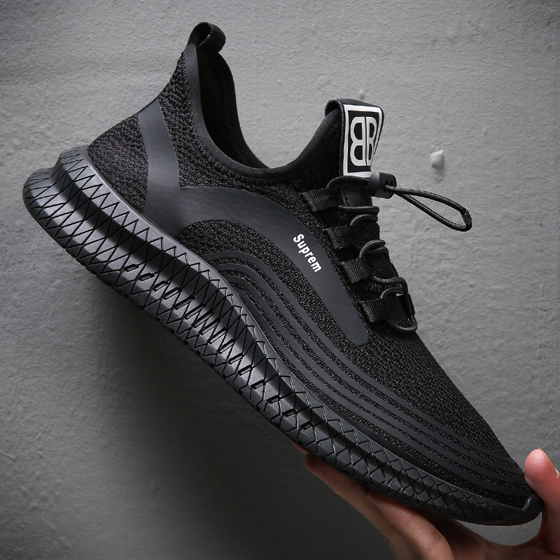 Tide cards 2020 Summer new men's shoes Han version Breathable Inside Heightening Casual Shoes 100 hitch Deodorant Flying Sneakers