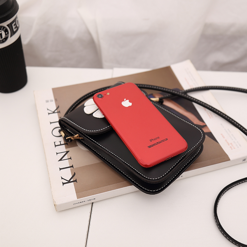 iPhone7P màn hình lớn điện thoại di động túi xách hoa vai 2017 mùa hè mới túi nhỏ đổi túi đeo chéo dọc túi đeo
