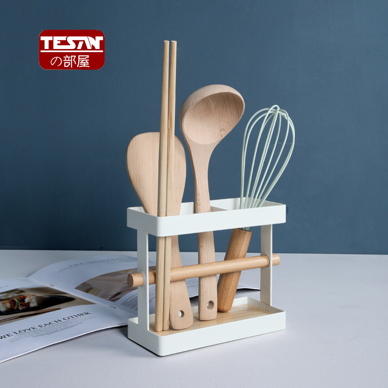 Ministry House Iron Art Drain Rack Kitchen Drain Chopsticks Frame Multifunction Knife Fork Spoon Containing shelf Chopstick Cylinder Shelve