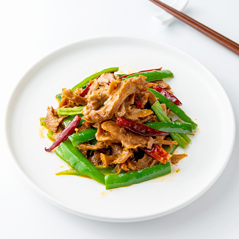 (158 minus 50) Qishan Vegetarian Spicy Vegetarian Fragrant Willow Qishan Soy Protein Vegetarian Meat Imitation Meat Vegetarian Ready-to-eat