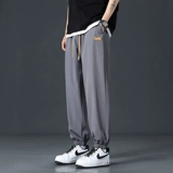 Шелковые штаны, летние тонкие спортивные повседневные брюки